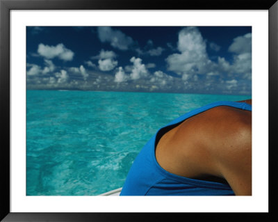 Scenic View Of The Lagoon Over The Shoulder Of A Boat Driver by Jodi Cobb Pricing Limited Edition Print image