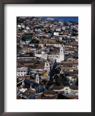 View Over The Old Quarter Of Quito, Quito, Pichincha, Ecuador by Alfredo Maiquez Pricing Limited Edition Print image