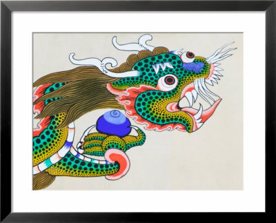Painting Of Dragon, Thimphu, Bhutan by Keren Su Pricing Limited Edition Print image
