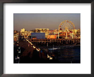 Santa Monica Pier And Fairground, Los Angeles, United States Of America by Richard I'anson Pricing Limited Edition Print image