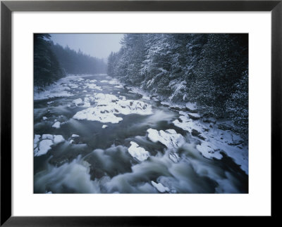 Winter View Of The Ausable River by Michael Melford Pricing Limited Edition Print image