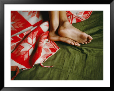 The Feet Of A Young Kung Fu Student On His Bed by Eightfish Pricing Limited Edition Print image