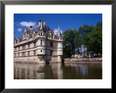 Chateau D'azay-Le-Rideau On An Island In The Indre River, Azay-Le-Rideau, France by Diana Mayfield Pricing Limited Edition Print image