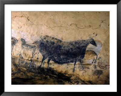 Lascaux Cave Drawing Depicting Steer, Circa 15,000 Bc by Ralph Morse Pricing Limited Edition Print image