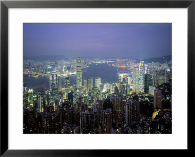Victoria Harbour And Skyline From The Peak, Hong Kong, China by Jon Arnold Pricing Limited Edition Print image