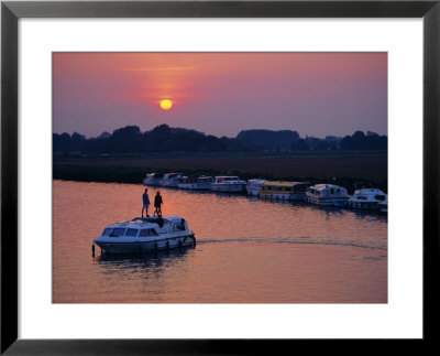 Boating, Acle, Norfolk Broads, Norfolk, England, Uk, Europe by John Miller Pricing Limited Edition Print image