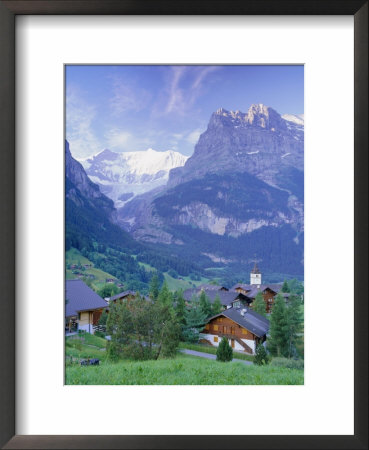 Grindelwald And The North Face Of The Eiger, Jungfrau Region, Switzerland by Gavin Hellier Pricing Limited Edition Print image