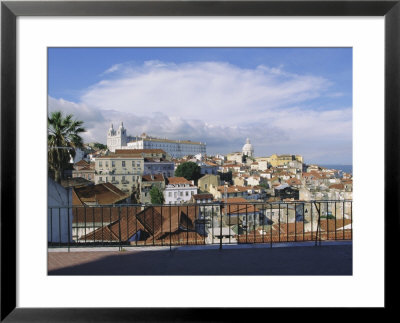 Miradouro Santa Luzia (Largo De Santa Luzia) Above Hill Of Alfama Neighbourhood, Lisbon, Portugal by Alain Evrard Pricing Limited Edition Print image