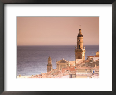 Menton, Alpes Maritimes, Provence, Cote D'azur, French Riviera, France, Mediterranean by Angelo Cavalli Pricing Limited Edition Print image