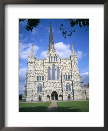 West Front, Salisbury Cathedral, Salisbury, Wiltshire, England, United Kingdom by David Hunter Pricing Limited Edition Print image