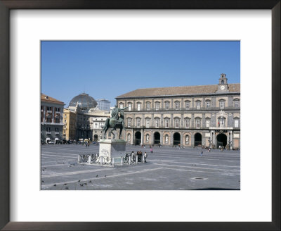 Piazza Del Plebiscito, And Palazzo Reale, Naples, Campania, Italy by G Richardson Pricing Limited Edition Print image