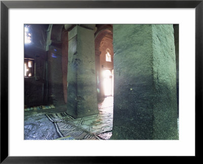 Interior Of Christian Church Of Bieta Medani Alem, Lalibela, Unesco World Heritage Site, Ethiopia by Bruno Barbier Pricing Limited Edition Print image