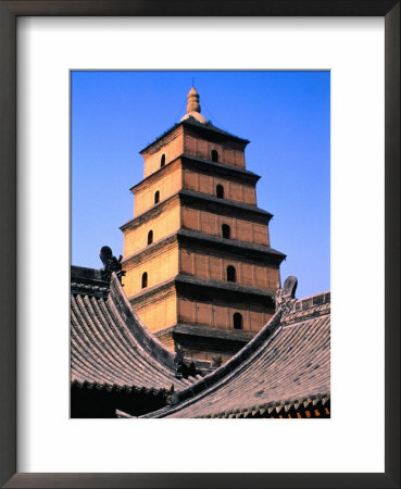 Big Goose Pagoda, In Former Temple Of Great Maternal Grace, Built In Tang Dynasty, Xi'an, China by Bill Wassman Pricing Limited Edition Print image