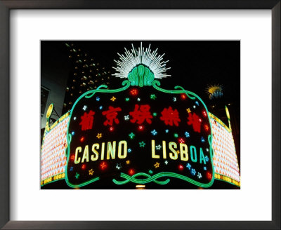 Neon Signs Of Casino Lisboa, Macau, China by Richard I'anson Pricing Limited Edition Print image