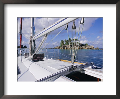 Ilet Saint Pierre (St. Pierre Islet) From Boat, Anse Volbert, Island Of Praslin, Seychelles by Bruno Barbier Pricing Limited Edition Print image