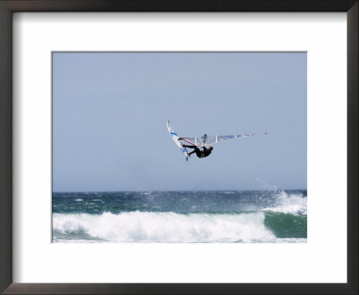 Windsurfer Jumping Waves At Jalama Beach, California by Rich Reid Pricing Limited Edition Print image
