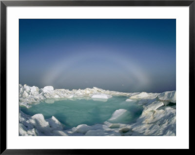A Strange Halo Appears On The Horizon Of The Icy Arctic Environment by Norbert Rosing Pricing Limited Edition Print image
