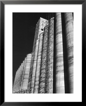 View Of The Huge Elam Grain Company's Grain Elevators by Margaret Bourke-White Pricing Limited Edition Print image