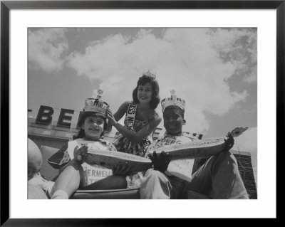 The King And Queen Of The Watermelon Eating Contest by Joe Scherschel Pricing Limited Edition Print image