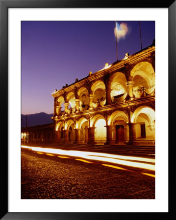 Palacio Del Ayuntamiento At Night, Antigua Guatemala, Guatemala by Ryan Fox Pricing Limited Edition Print image