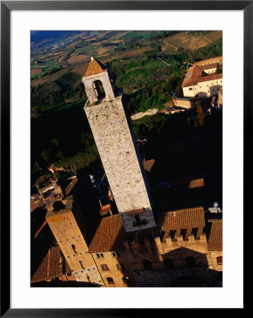 Tower Viewed From Torre Grossa San Gimignano, Tuscany, Italy by Glenn Beanland Pricing Limited Edition Print image