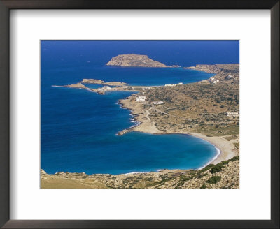 Aerial View Of East Coast Of Karpathos Near Lefkos, Karpathos, Dodecanese Islands, Greece by Marco Simoni Pricing Limited Edition Print image
