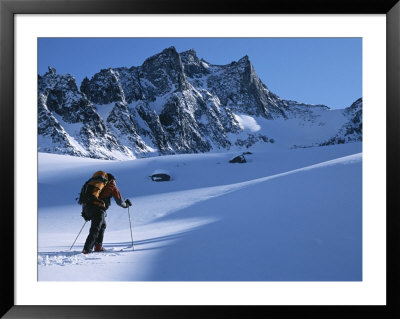 A Man Skiing In The Selkirk Mountains, British Columbia, Canada by Jimmy Chin Pricing Limited Edition Print image