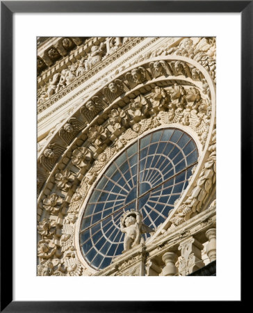 Baroque Window And Cherub Of The Santa Croce Church, Lecce, Puglia, Italy by Walter Bibikow Pricing Limited Edition Print image