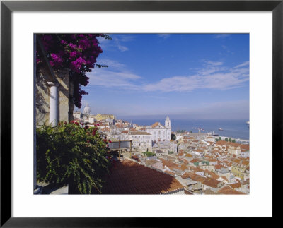 Alfama And Rio Tejo (Tagus River), Lisbon, Portugal, Europe by Hans Peter Merten Pricing Limited Edition Print image