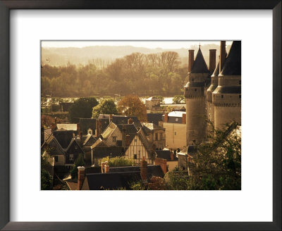 Chateau And Town, Langeais, Indre-Et-Loire, Loire Valley, Centre, France by David Hughes Pricing Limited Edition Print image