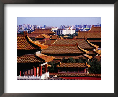 Tiled Roofs Of Forbidden City From Jingshan Park, Beijing, China by Krzysztof Dydynski Pricing Limited Edition Print image