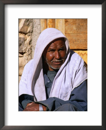 Bedouin Man At Village Of Matar In Wadi Shagg, Sinai, Egypt by Mark Daffey Pricing Limited Edition Print image