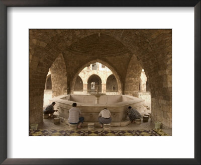 Worshippers At Grand Mosque, Tripoli, Lebanon, Middle East by Christian Kober Pricing Limited Edition Print image