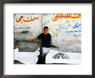 Vendor At Fish Market, Baghdad, Iraq by Jane Sweeney Pricing Limited Edition Print image