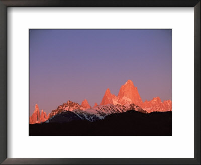 Fitzroy Massif Peak At Sunset, Andes, Patagonia, Argentina, South America by Pete Oxford Pricing Limited Edition Print image