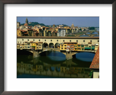 Ponte Vecchio Crossing River Arno, Florence, Italy by Bethune Carmichael Pricing Limited Edition Print image