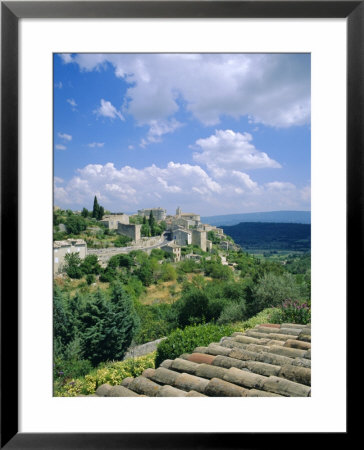 View Over Rooftops To Village, Gordes, Luberon, Vaucluse, Provence, France, Europe by Ruth Tomlinson Pricing Limited Edition Print image