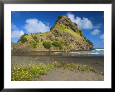 Lion Rock At Piha Beach, New Zealand by Tomas Del Amo Pricing Limited Edition Print image