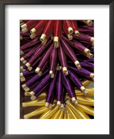 Colorful Spools Of Thread Hang In The Market, Fes, Morocco by John & Lisa Merrill Pricing Limited Edition Print image