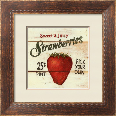 Sweet And Juicy Strawberries by David Carter Brown Pricing Limited Edition Print image