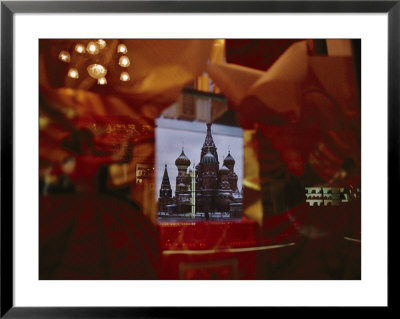 Saint Basils Cathedral Is Reflected In A Store Window In Moscows Red Square by Jodi Cobb Pricing Limited Edition Print image