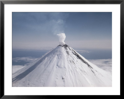 Shishaldin Volcano, One Of Many Active Volcanoes In The Aleutian Chain by Joseph Baylor Roberts Pricing Limited Edition Print image