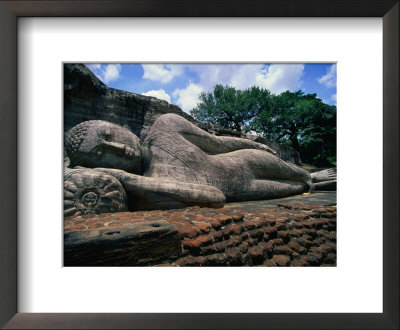 Reclining Buddha Statue Called Gal Vihare Polonnaruwa, Sri Lanka by Michael Aw Pricing Limited Edition Print image
