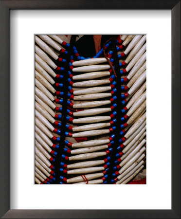 Detail Of Beads On Native American Indian Dress, Cherokee, Usa by Richard I'anson Pricing Limited Edition Print image