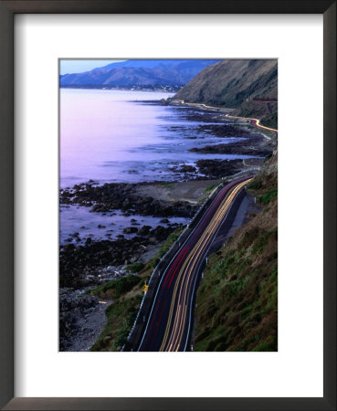 Paekakariki Road Along The Kapiti Coast, Wellington, New Zealand by Paul Kennedy Pricing Limited Edition Print image