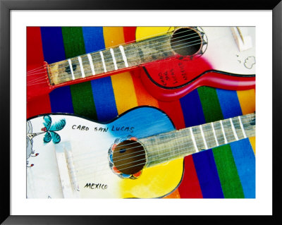 Locally-Crafted Guitars, Cabo San Lucas, Baja California Sur, Mexico by Richard Cummins Pricing Limited Edition Print image