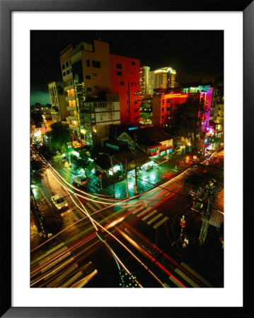 Night Traffic On Le Thanh Ton Street, Ho Chi Minh City, Vietnam by Stu Smucker Pricing Limited Edition Print image