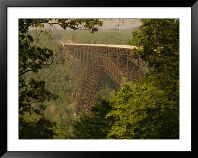 View Of The New River Gorge Bridge From One Side by Raymond Gehman Pricing Limited Edition Print image