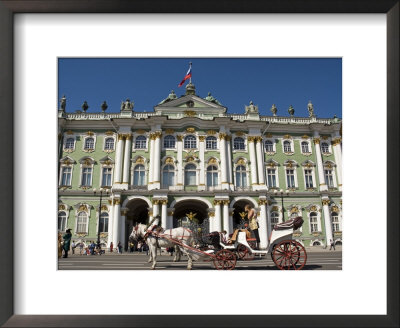 Horse And Carriage Outside Hermitage Museum by Roberto Gerometta Pricing Limited Edition Print image