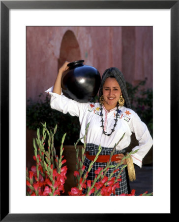Native Woman, Tourism In Oaxaca, Mexico by Bill Bachmann Pricing Limited Edition Print image